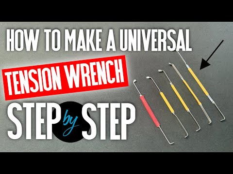023 How to make the best tension wrench for lock picking using wiper blade inserts