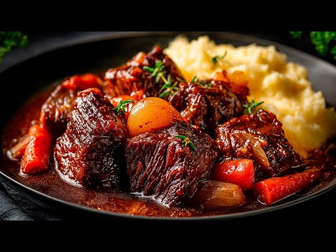 🇫🇷The Most Delicious Beef Bourguignon from old French Magazine! Everyone Stays Impressed!