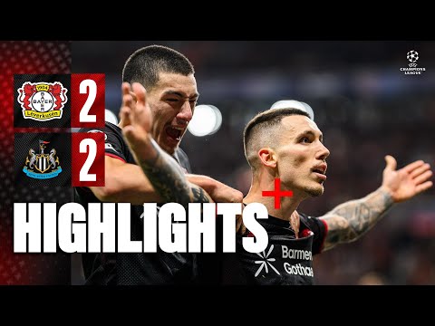 Grimaldo scores late: Bayer 04 draws 2-2 against Newcastle United | Champions League Highlights
