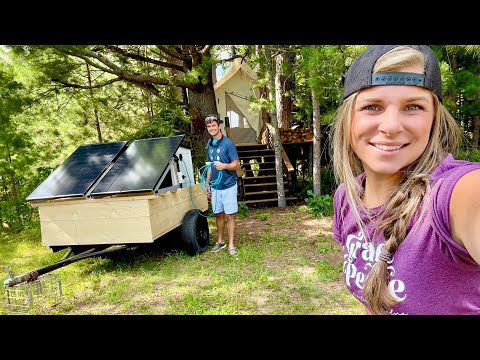 Powering Our Off-Grid Treehouse | DIY Solar Trailer Build