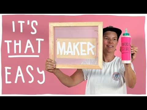 The Absolute Easiest Way to Screenprint (no chemicals, no burning needed)