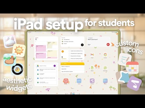 2025 PRODUCTIVE iPad setup 🎀 customizing your iPad, productivity apps, widgets, custom icons, etc!