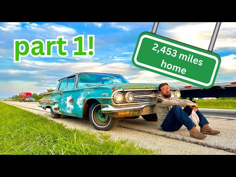 I bought a 1960 Impala sitting 32 years, will it run AND drive 2,556 miles home? Part 1!