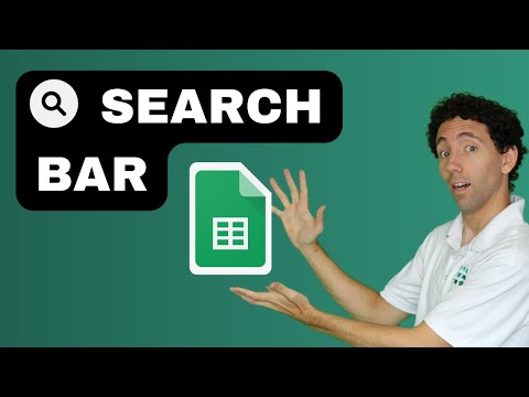How to Create a Search Bar in Google Sheets