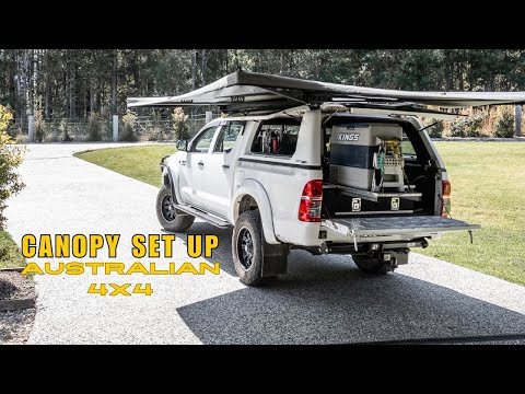Budget 4x4 Tub & Canopy Set Up (Dual Battery, Fridge, Water Tank, Awning, Drawer System & Solar)