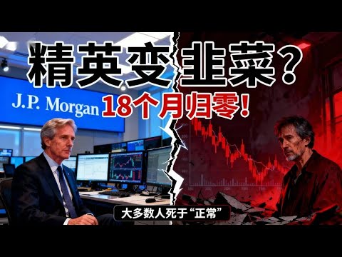 摩根大通交易员辞职炒股，18个月亏光所有积蓄！后来他发现了一个‘残酷真相’...