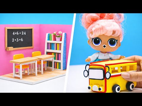 We created an amazing school. for dolls ✨ DIY✏️