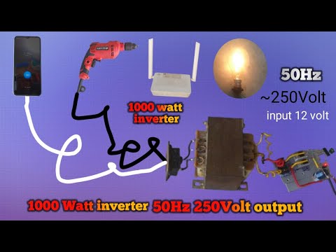 1000 Watt inverter CD4047BE ICIRF32050 Mosfet (50HZ ~250v)
