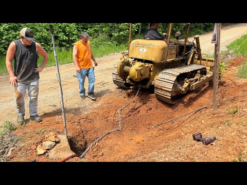 Clearing a plugged up culvert goes horribly wrong.  