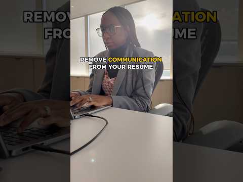 Remove Communication Skills on Your Resume Now! #resumetips