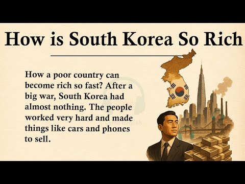 How South Korea Became So Rich, So Fast || 💸Learn English Through Story Level 3 || Graded Reader 🎧