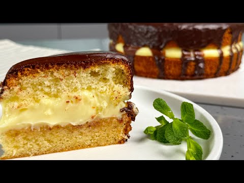 Пирог лучше, чем торт, а готовится в 100 раз проще ! Бостонский кремовый ПИРОГ , вкусно и просто!