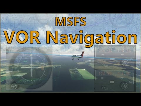 MSFS 2020 - VOR navigation (AH VFR/Private Pilot level training, flight lesson 10.)