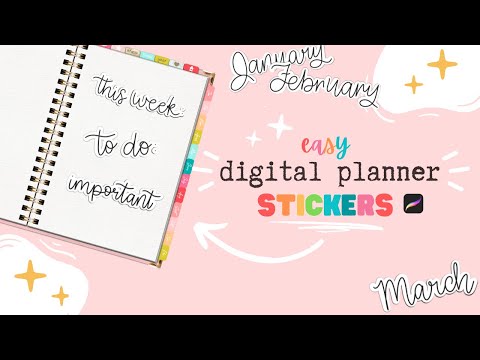 ★ How to Make Digital Planner Stickers on the iPad! || Procreate Tutorial ★
