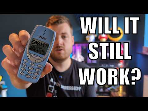 Turning on a Nokia 3310 for the First Time in 23 Years