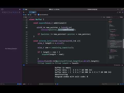 4- building bytes buffer from scratch in c++ (expanding buffer)
