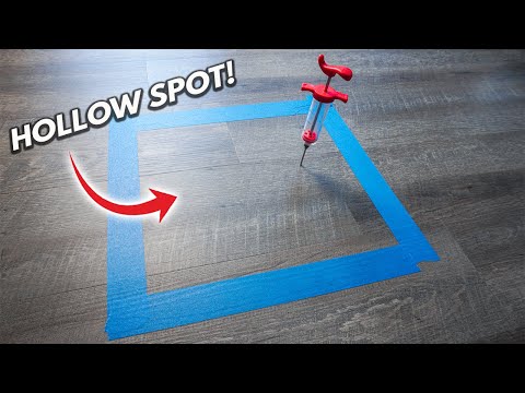 How To Fill Hollow Spots Inside Vinyl Plank Flooring LVP Laminate And Engineered Hardwood Floors DIY