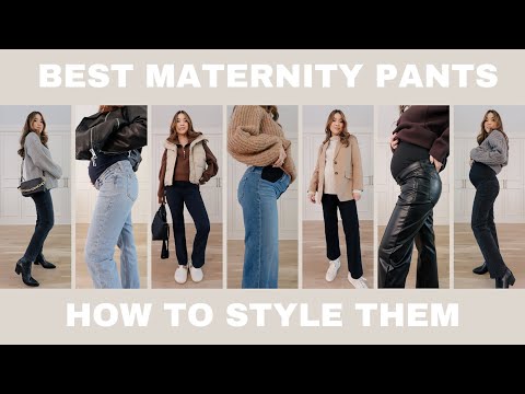 Best Maternity Pants and How to Style Them! Bump friendly outfit ideas, favorite maternity jeans
