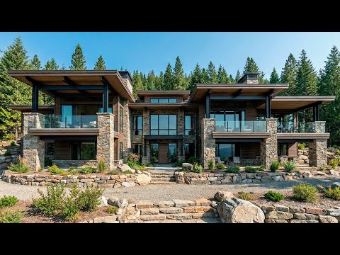 Modern Luxury Chalet: Full Build & Interior Design in the Woods (Complete Timelapse)