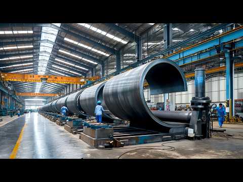 Unbelievable Power: Bending a 56mm Thick Plate into a Perfect Curve. Machining & Welding Explained