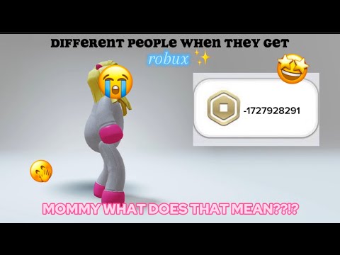 Different people when they get robux ✨ | Omgth4txLiz