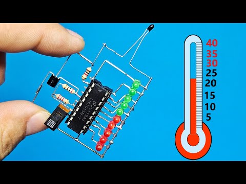 No Microcontroller! LED Temperature Display with LM3915