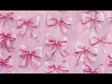 Pastel Pink Coquette Ribbons Aesthetic Background Wallpaper Screensaver | Coquette bow Frame TV art