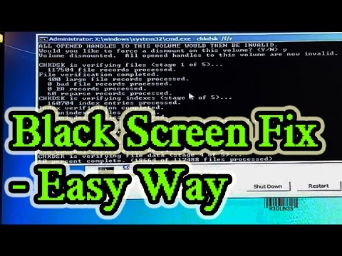 Windows 7, 8, 10 - Black Screen With Cursor at Start-up FIX