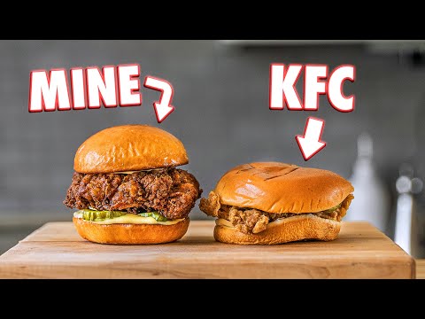 Making The KFC Chicken Sandwich At Home | But Better
