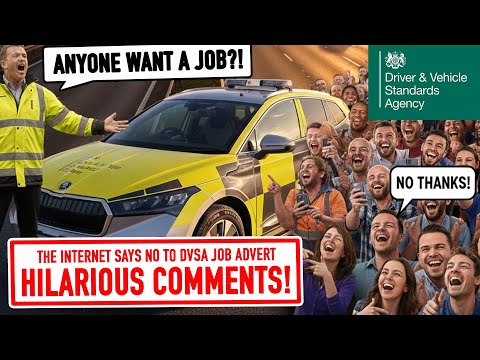 DVSA offers £26k full time job and the comments are obviously hilarious 😂
