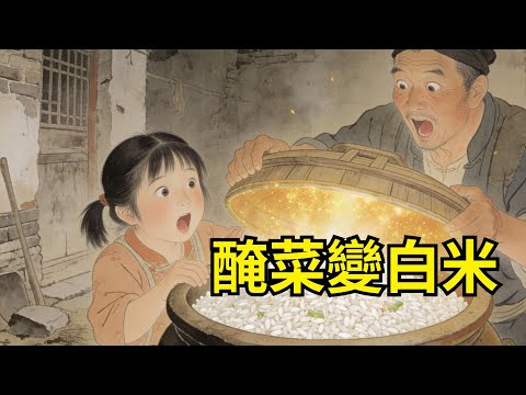 女兒出嫁時只帶壹壇腌菜當嫁妝，夫家笑她窮酸！饑荒年開壇，菜變白米滿倉，壇底刻字：娘埋的是觀音淚！#民間故事 #故事頻道 #感人故事 #家庭