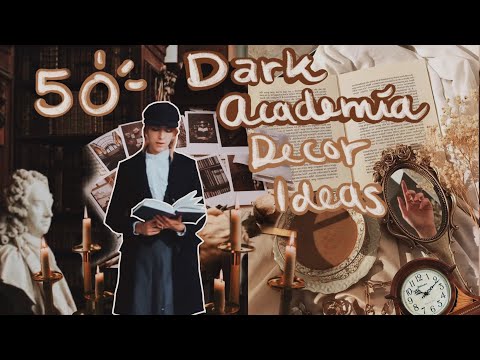 50 dark academia room decor ideas 🕯🕰📚