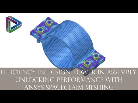 Ansys SpaceClaim: Efficient Pipe Clamp Meshing 🛠️🔩💡