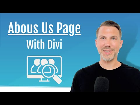 6.7 Design an About Us page with Divi