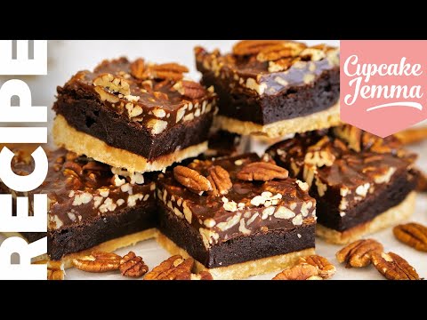 ULTIMATE Chocolate Pecan Pie Brownie Recipe & How-To | Cupcake Jemma
