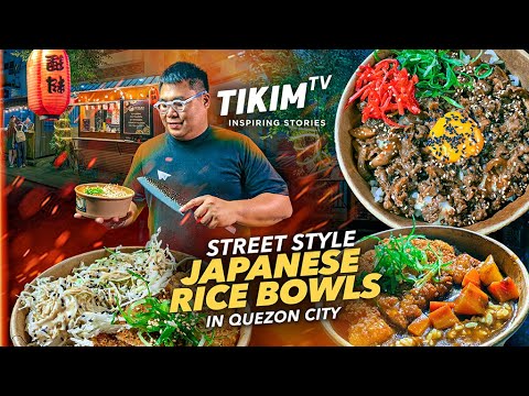 JAPANESE RICE BOWLS Street Style sa Quezon City| Katsudon, Tonkatsudon | IKIGAI Story | TIKIM TV