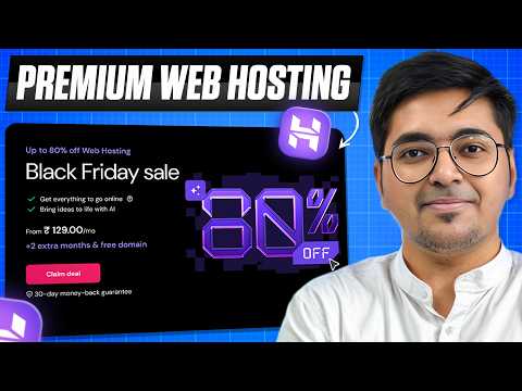 BLACK FRIDAY SALE - Hostinger Premium Web Hosting Plan Review in Hindi