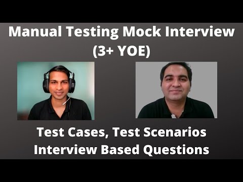 Manual Testing Mock Interview| 3+ YOE | Testing Interview Questions
