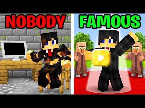 Minecraft, But From NOBODY to FAMOUS…