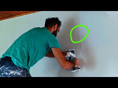 با این روش دیگه برا همیشه دیوار رنگ دار رو صافُ بدون موج گچ کاری کن