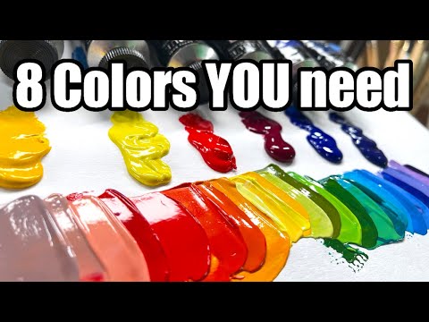 The 8 Must-Have Colors for Any Painter: A BEGINNERS Guide to Primary Colors and Color Mixing 🎨