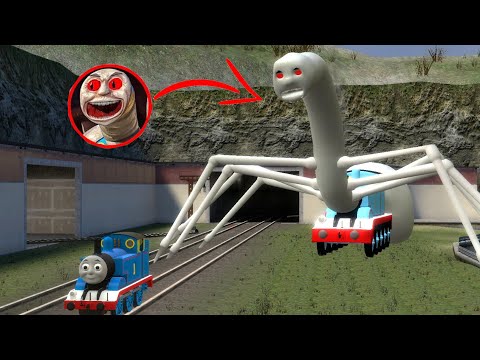 Building a Thomas Train Chased By Cursed Thomas and Friends Family in Garry's Mod!!