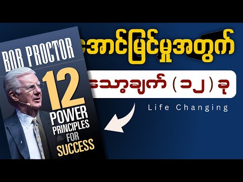 မိနစ်(၃၀)အတွင်း "12 Power Principles" အနှစ်ချုပ် - Book Summary in Myanmar