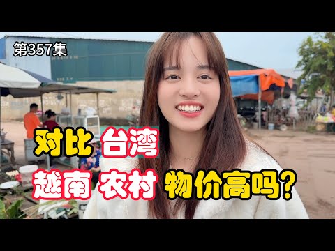 第357集，对比台湾农村，越南农村物价高吗？有什么区别？