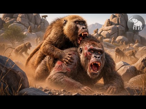Babuinos y Chimpancés | La Batalla Feroz por el Trono de la Selva #animalessalvajes