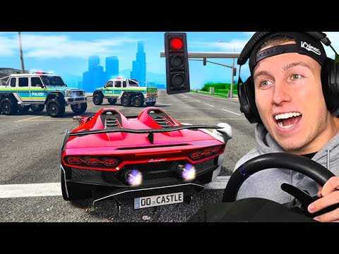 GTA 5 aber OHNE REGELN brechen! (mit Lenkrad)