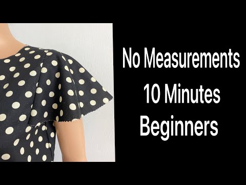 🌹Sewing tips for sleeves without any measurements, done in 10 minutes