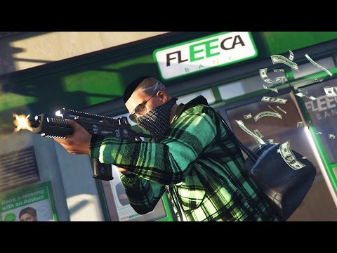 GTA 5 Real Life Thug Mod #18 - ROBBING FLEECA BANKS & LIFEINVADER HEIST!! (GTA 5 Mods Gameplay)