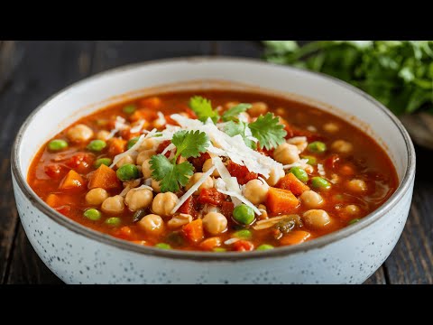 This chickpea soup is a powerful fat burner! Belly fat simply melts away!