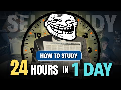 Study 24 Hours in a Day 🤫 | Khelega Study Study 💀 | 24 hr study timetable 🔥